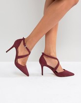 Carvela - Chaussures pointues à talons et brides croisées - Rouge