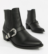 Truffle Collection - Bottines style western - Noir