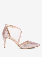 Pink Glitter 'Elsa' Court Shoes