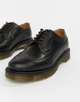 Dr Martens - 3989 - Chaussures richelieu à semelles rainurées - Noir - Noir