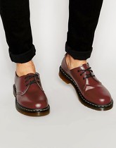 Dr Martens - Original - Chaussures à 3 paires d'œillets - Rouge 11838600 - Rouge