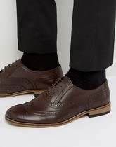 Dune - Braker - Chaussures richelieu en cuir - Marron - Marron