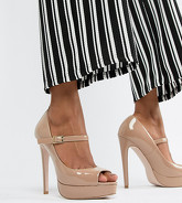 Miss KG - Chaussures peep toes à semelle plateforme - Beige