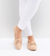 ASOS DESIGN - Mossy - Chaussures plates à pointure large - Beige