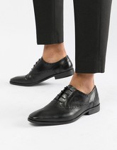 Dune - Saffiano - Chaussures Richelieu en cuir - Noir - Noir