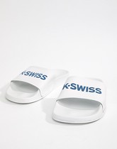 K-Swiss - Mules avec logo - Blanc - Blanc