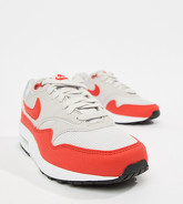 Nike - Air Max 1 - Baskets - Rouge et gris - Rouge