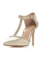 Head Over Heels By Dune Gold 'Carlina' Heel Shoes