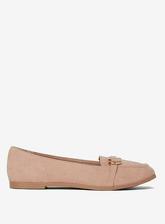 Wide Fit Nude 'Light' Loafers