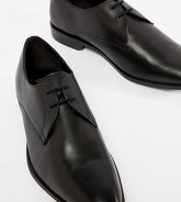 Frank Wright - Chaussures derby pointure large - Cuir noir - Noir