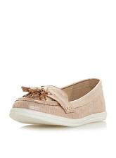 Head Over Heels by Dune Rose Gold Gilder Loafers