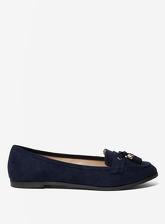Wide Fit Navy 'Larissa' Loafers