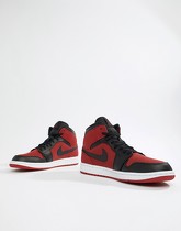 Nike - Air Jordan 1 - Baskets mi-hautes - Rouge 554724-610 - Rouge
