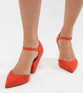 ASOS DESIGN - Speaker - Chaussures pointues pointure large - Rouge