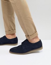 Frank Wright - Chaussures à lacets en daim - Bleu marine - Navy