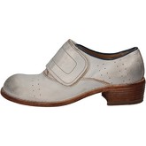Chaussures Moma bottines blanc cuir argent AD92