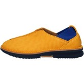 Chaussures Moma mocassins jaune cuir bleu AD162
