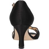 Chaussures escarpins Olga Rubini sandales noir satin AF134